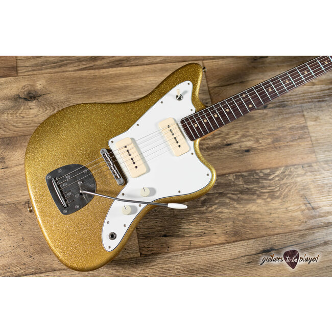 Fano JM6 Alt de Facto Lambertones Ristretto Guitar w/ Descendant – Gold Sparkle