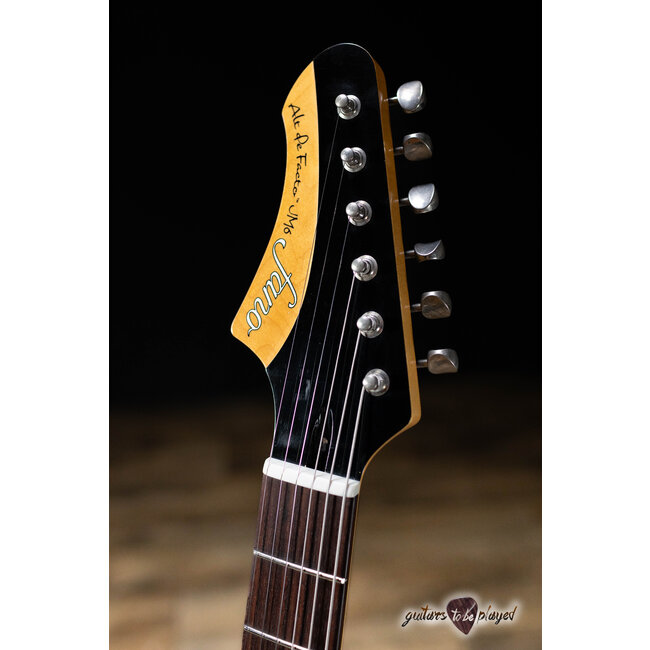 Fano JM6 Alt de Facto Left-Handed Lamber’Trons Bigsby Guitar w/ Case –Bull Black