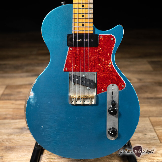 Fano SP6 Oltre Maple Neck P-90/T-Style Guitar w/ Gigbag – Lake Placid Blue