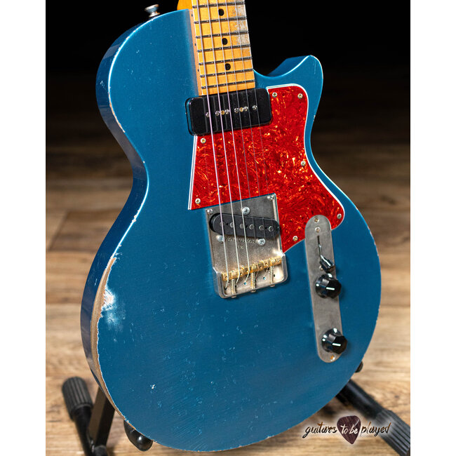 Fano SP6 Oltre Maple Neck P-90/T-Style Guitar w/ Gigbag – Lake Placid Blue