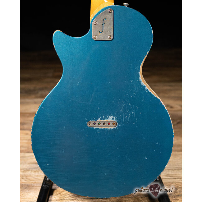 Fano SP6 Oltre Maple Neck P-90/T-Style Guitar w/ Gigbag – Lake Placid Blue