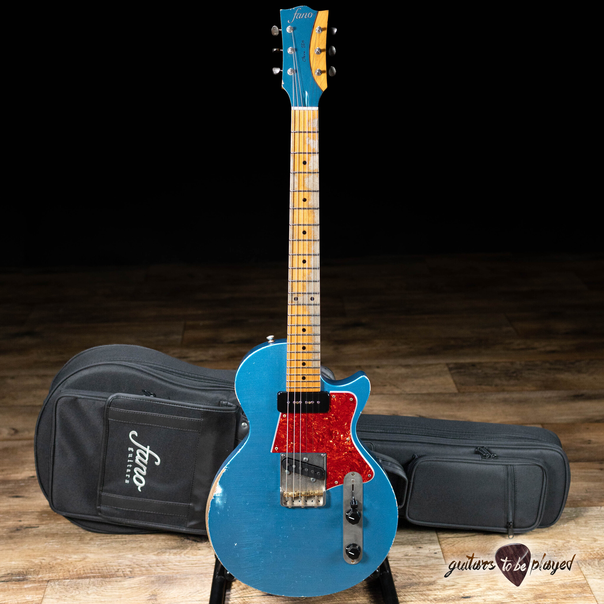 Fano SP6 Oltre Maple Neck P-90/T-Style Guitar w/ Gigbag – Lake