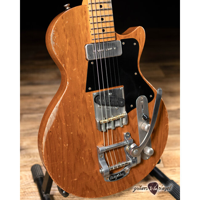 Fano SP6 Alt de Facto Pine Body Lollar P-90/T Guitar w/ Bigsby & Case – Natural