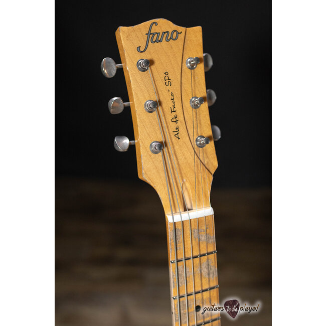 Fano SP6 Alt de Facto Pine Body Lollar P-90/T Guitar w/ Bigsby & Case – Natural