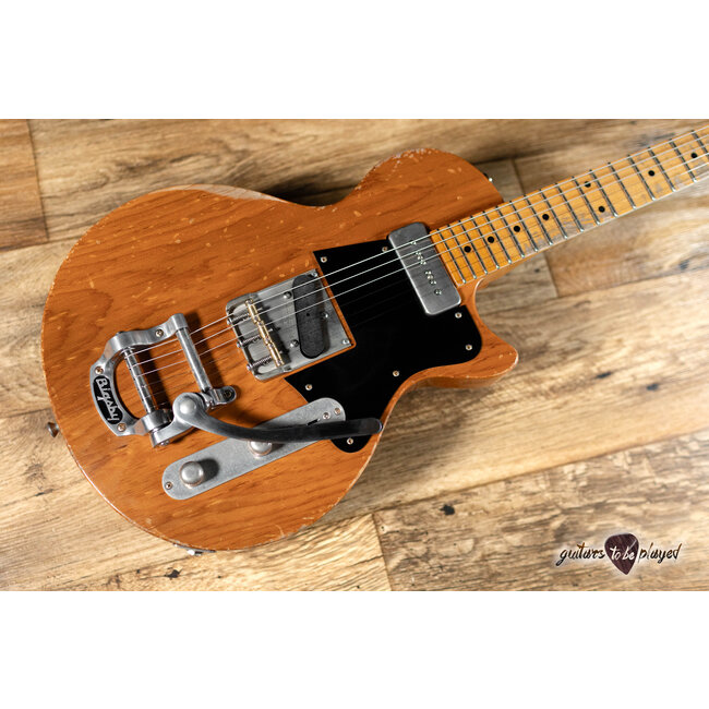 Fano SP6 Alt de Facto Pine Body Lollar P-90/T Guitar w/ Bigsby & Case – Natural