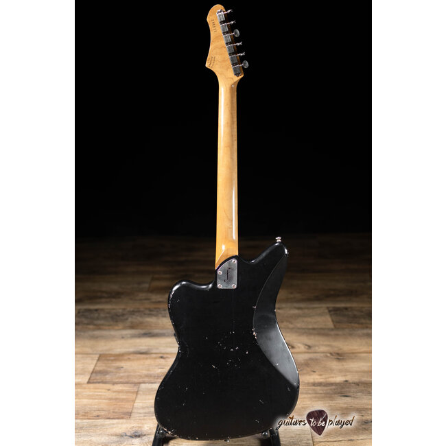 Fano JM6 Alt de Facto Lamber’Trons Bigsby Guitar w/ Case – Bull Black