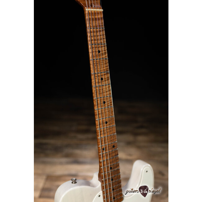 Mario Martin Guitars Paulownia T-Style w/ Flame Roasted Neck – Mary Kaye White