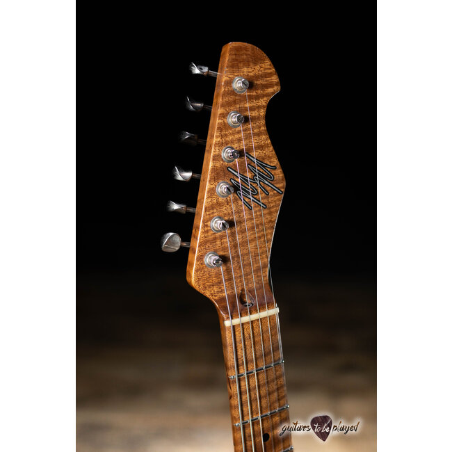 Mario Martin Guitars Paulownia T-Style w/ Flame Roasted Neck – Mary Kaye White