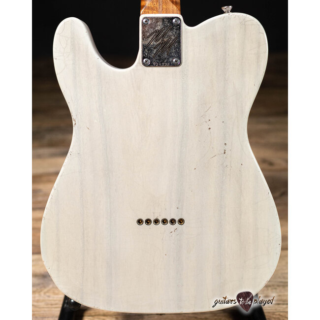 Mario Martin Guitars Paulownia T-Style w/ Flame Roasted Neck – Mary Kaye White