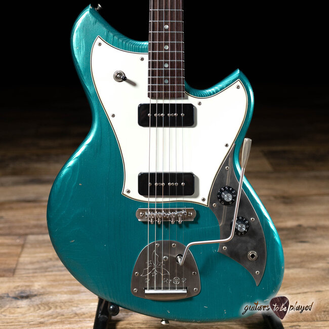 Novo Nucleus Serus J Guitar w/ Fralin P-90s – Ocean Turquoise