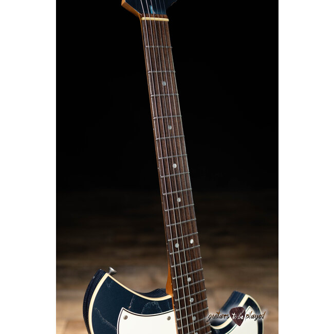 Novo Nucleus Miris J Semi-Hollow Guitar w/ Fralin P-90s – Lake Como Blue