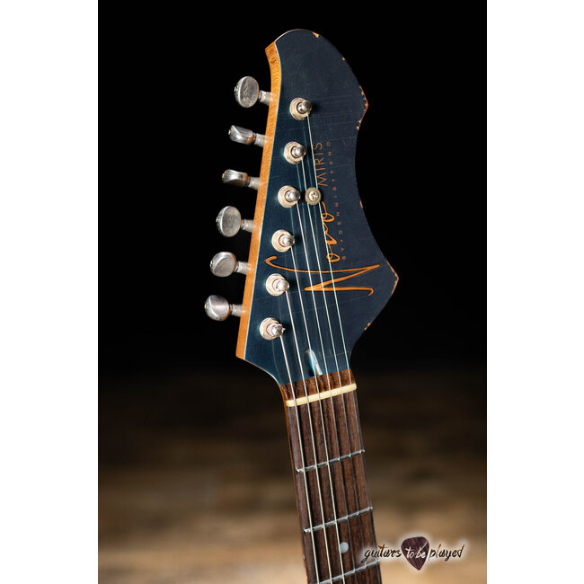 Novo Nucleus Miris J Semi-Hollow Guitar w/ Fralin P-90s – Lake Como Blue