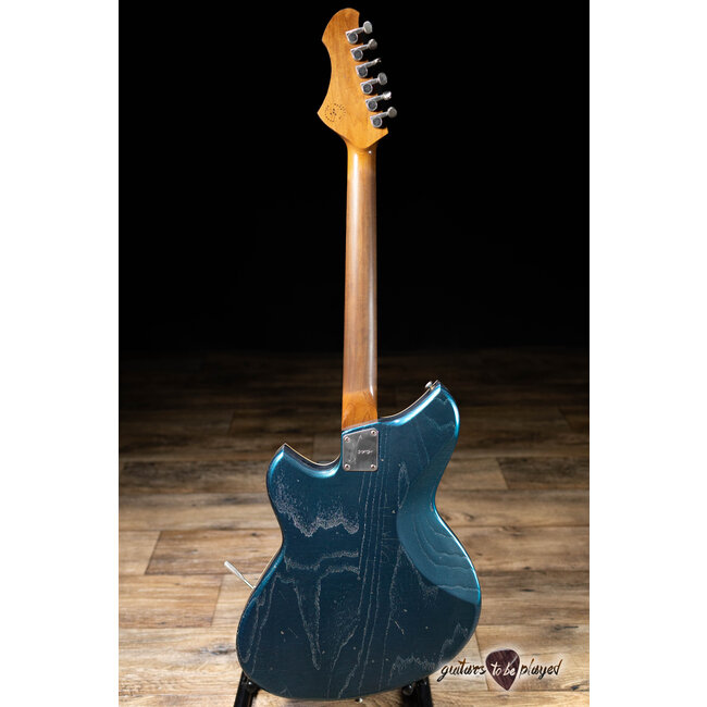 Novo Nucleus Miris J Semi-Hollow Guitar w/ Fralin P-90s – Lake Como Blue