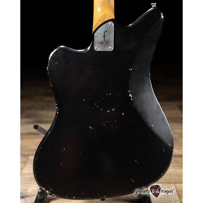 Fano JM6 Alt de Facto Lamber’Trons Bigsby Guitar w/ Case – Bull Black