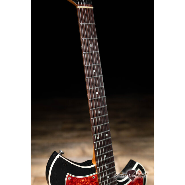 Novo Nucleus Miris J Semi-Hollow Guitar w/ Fralin P-90s – Bull Black