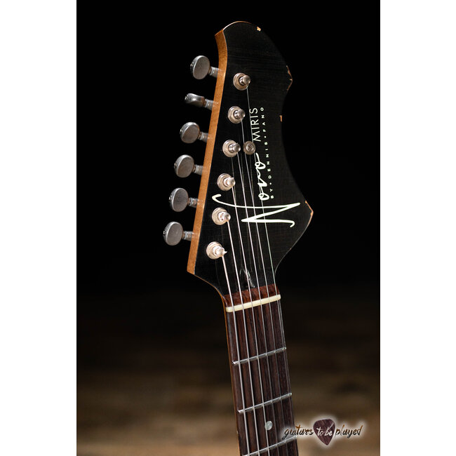 Novo Nucleus Miris J Semi-Hollow Guitar w/ Fralin P-90s – Bull Black