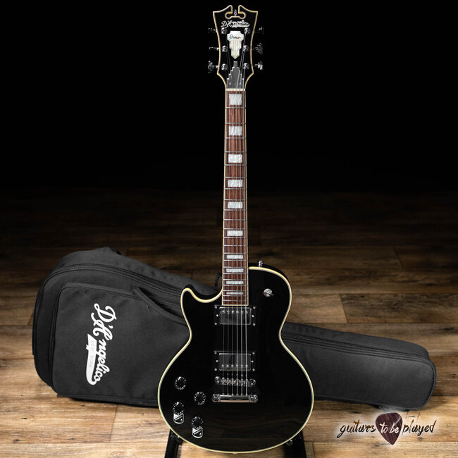 D’Angelico Premier SD Left-Handed Electric Guitar w/ Gigbag – Black