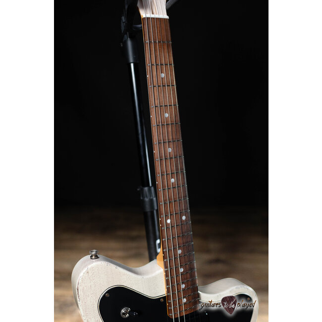 Fano PX6 Alt de Facto Mahogany Lollar P-90 Guitar w/ Bigsby & Case – Driftwood