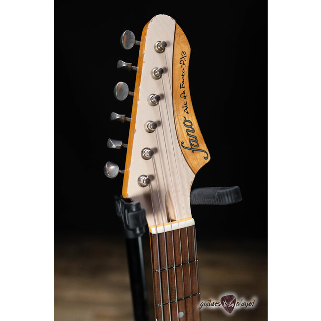 Fano PX6 Alt de Facto Mahogany Lollar P-90 Guitar w/ Bigsby & Case – Driftwood