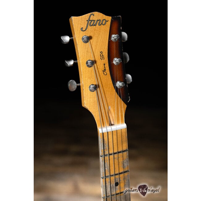 Fano SP6 Oltre Maple Neck Lollar P-90 & Fano T Guitar w/ Bag – 3-Tone Sunburst