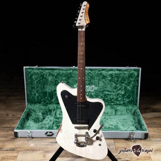 Fano Guitars Fano PX6 Alt de Facto Mahogany Lollar P-90 Guitar w/ Bigsby & Case – Driftwood