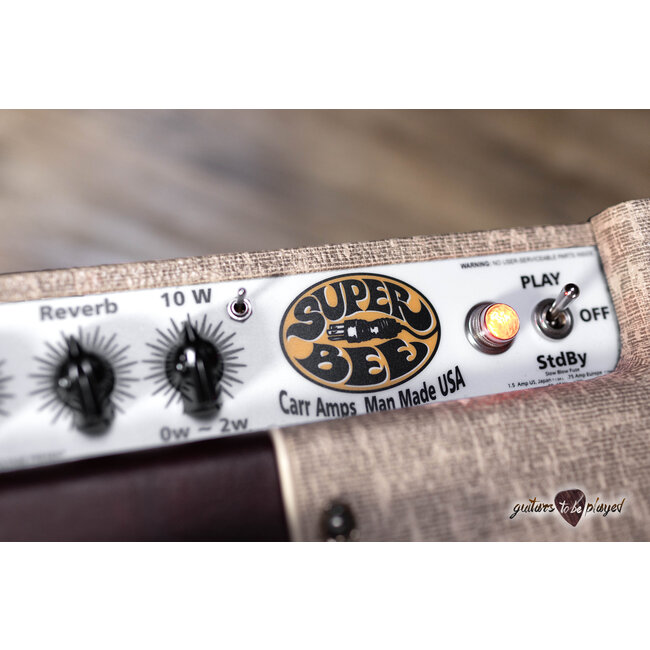 Carr Amps Super Bee 10W 1x12” Combo – Fawn Slub/Wine