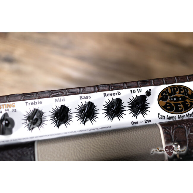 Carr Amps Super Bee 10W 1x10” Combo – Brown Gator/Cream