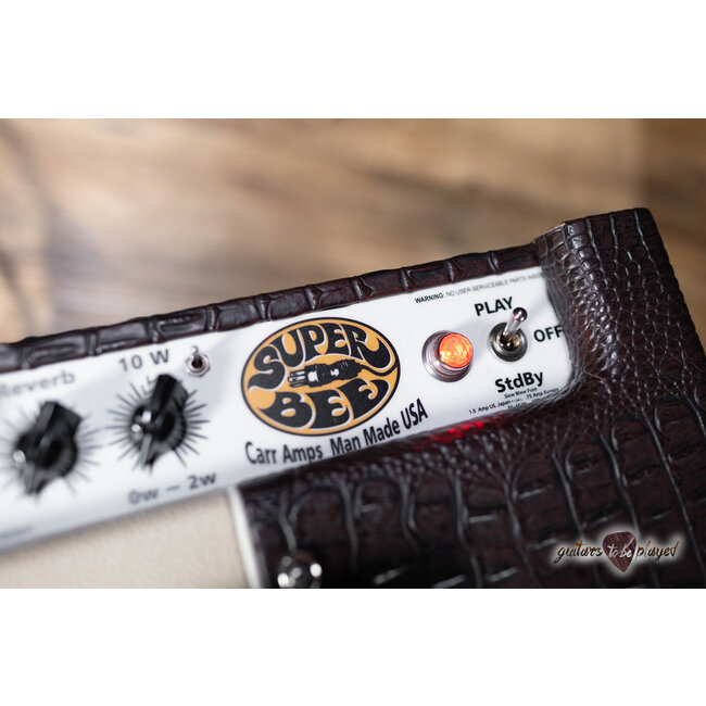 Carr Amps Super Bee 10W 1x10” Combo – Brown Gator/Cream