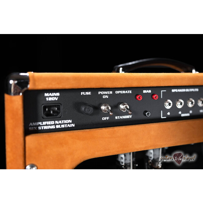 Amplified Nation Six String Sustain 50W Head – Golden Brown Suede