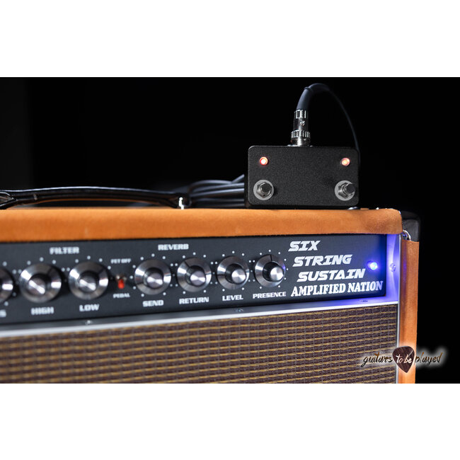 Amplified Nation Six String Sustain 50W Head – Golden Brown Suede