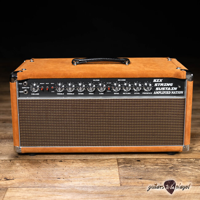 Amplified Nation Six String Sustain 50W Head – Golden Brown Suede