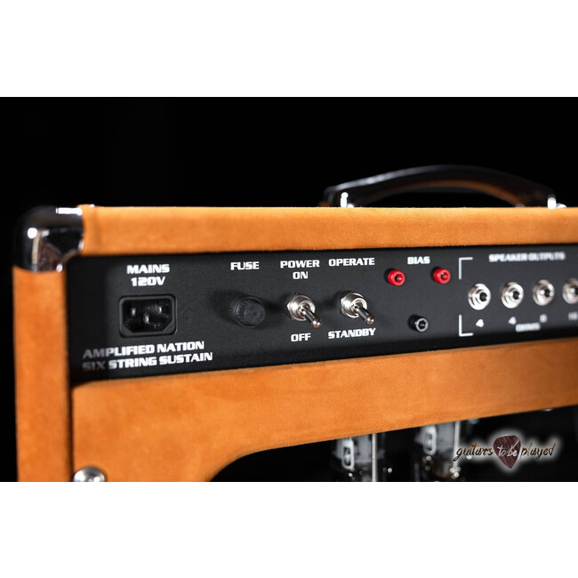 Amplified Nation Six String Sustain 50W Head & 112 Cab – Golden Brown Suede