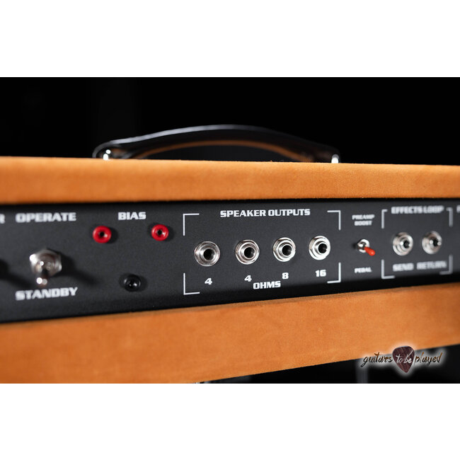 Amplified Nation Six String Sustain 50W Head & 212 Cab – Golden Brown Suede