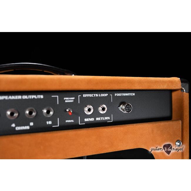 Amplified Nation Six String Sustain 50W Head & 112 Cab – Golden Brown Suede