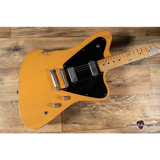 Fano PX6 Alt de Facto Maple Neck Lollar FB/Mini HB Guitar – Butterscotch Blonde