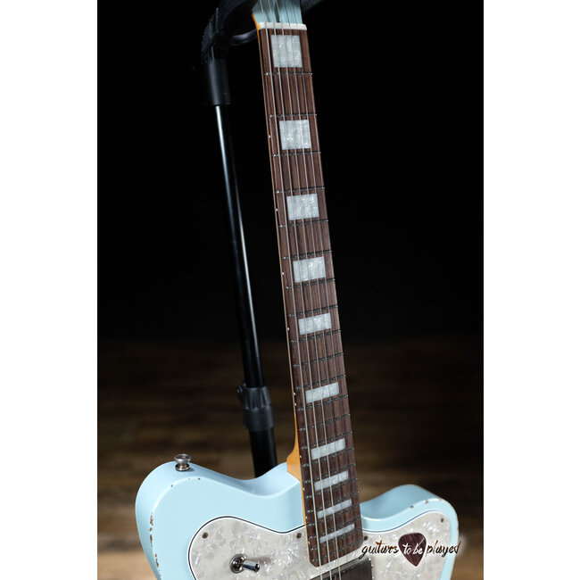 Fano PX6 Alt de Facto Lollar Firebird Guitar w/ Bigsby & Case – Blue Boy