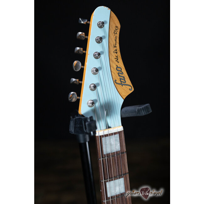 Fano PX6 Alt de Facto Lollar Firebird Guitar w/ Bigsby & Case – Blue Boy