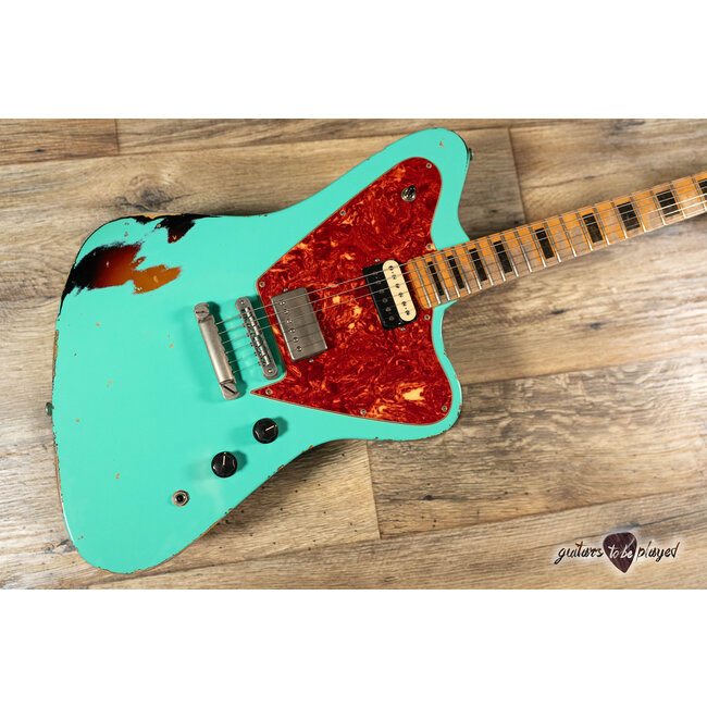 Fano PX6 Alt de Facto Maple Neck Lollar Imperials w/ Case – Seafoam Green/3TSB