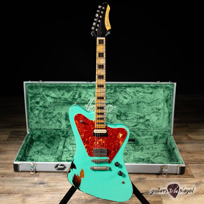 Fano PX6 Alt de Facto Maple Neck Lollar Imperials w/ Case – Seafoam Green/3TSB