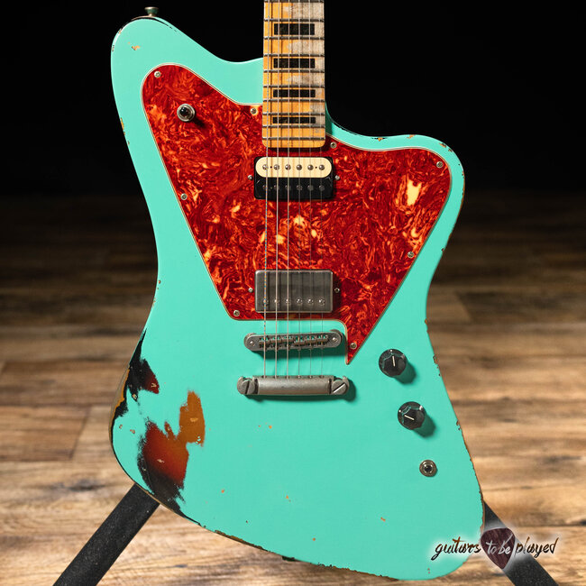 Fano PX6 Alt de Facto Maple Neck Lollar Imperials w/ Case – Seafoam Green/3TSB