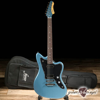 Fano Guitars Fano JM6 Oltre Lollar Mini HB/Imperial Guitar w/ Gigbag – Pelham Blue