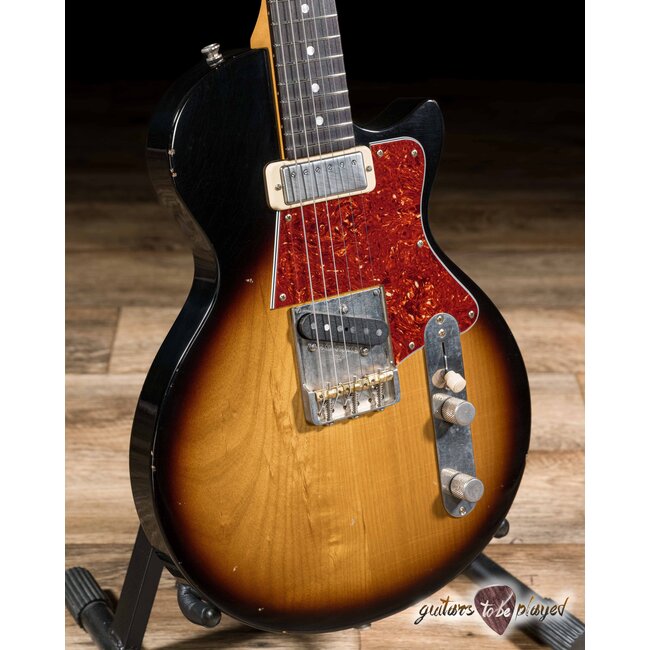 Fano SP6 Oltre Lollar Mini HB/Special T Guitar w/ Gigbag – Tobacco Burst