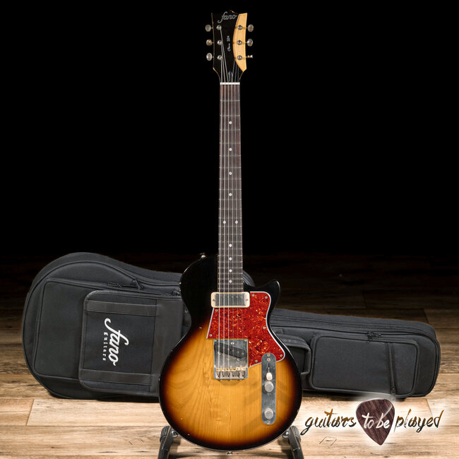 Fano SP6 Oltre Lollar Mini HB/Special T Guitar w/ Gigbag – Tobacco Burst