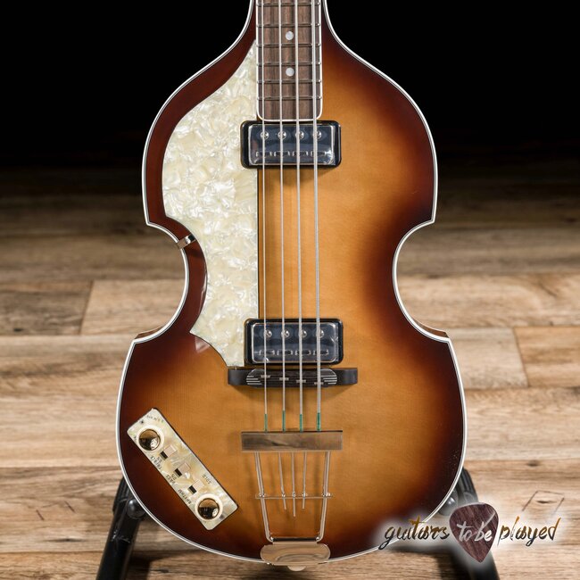 Hofner 1964 Reissue Left-Handed Violin Bass (H500/1-64L-0) w/ Case – Sunburst