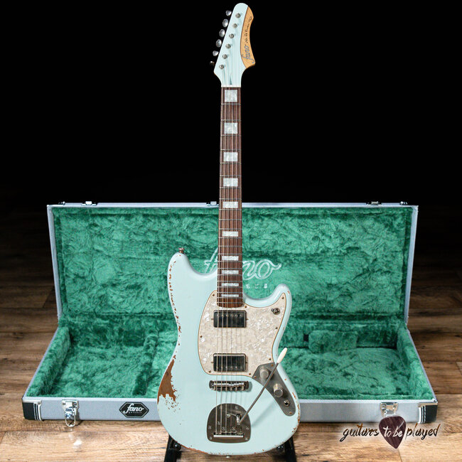 Fano MG6 Alt de Facto Lollar El Rayos & Descendant Vibrato w/ Case – Blue Boy