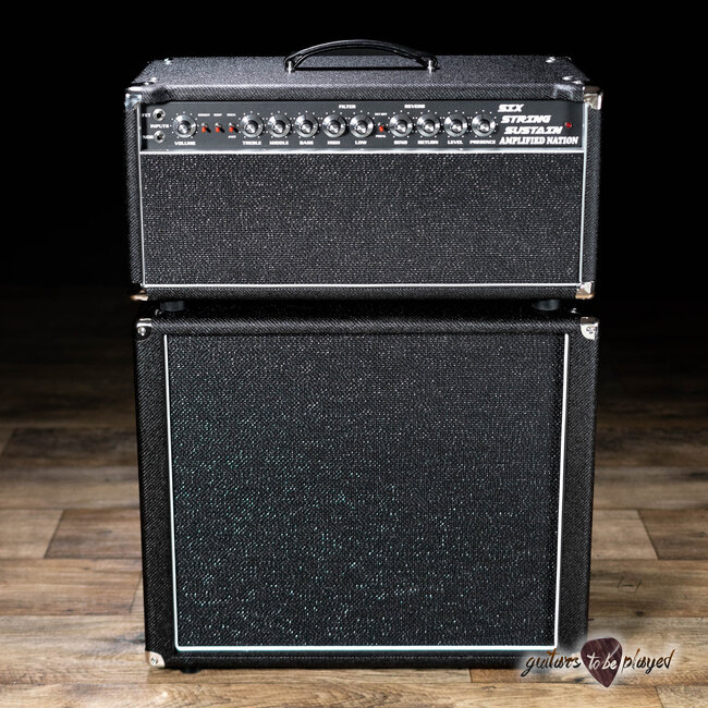 Amplified Nation Six String Sustain 50W Head & 115 Cab – Black Lacquered Tweed