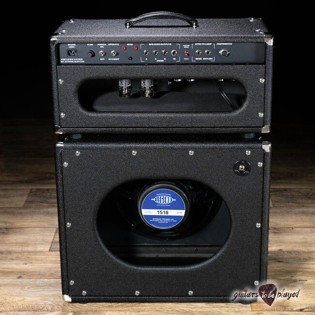 Amplified Nation Six String Sustain 50W Head & 115 Cab – Black Lacquered Tweed