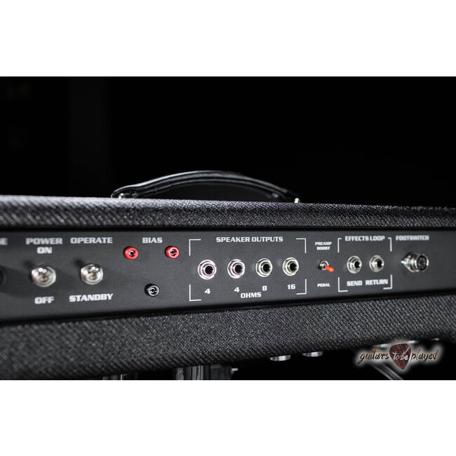 Amplified Nation Six String Sustain 50W Head & 115 Cab – Black Lacquered Tweed