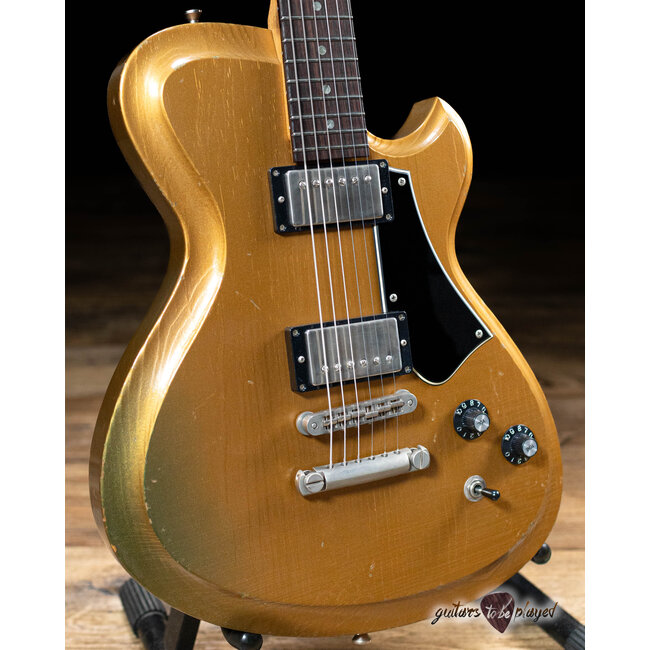 Novo Nucleus Solus H2 Guitar w/ Fralin Pure PAF's – Gold Top Gold