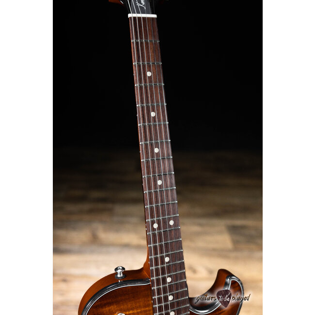 Knaggs Kenai T2 Flame Top Hollowbody Guitar – Aged Scotch (Gloss)